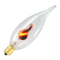 Bulbrite 3 watt 130 volt 2700K Warm White CA10 Candelabra Screw Base 2700K Warm White Clear