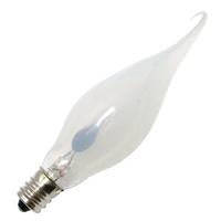 Bulbrite 3 watt 120 volt CA5 Candelabra Screw Base White Flicker Flame