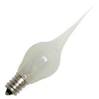 View 6 watt 120 volt S6 Candelabra Screw Base 2700K White Silicone