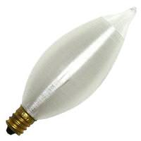 Bulbrite 40 watt 130 volt C11 Candelabra Screw Base Satin