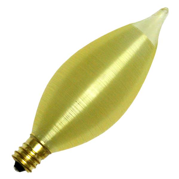 25 watt 130 volt C11 Candelabra Screw Base Amber