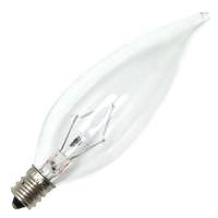 Bulbrite 60 watt 120 volt 2700K Warm White CA10 Candelabra Screw Base 2700K Warm White Clear