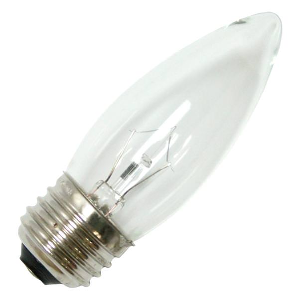 40 watt 120 volt 2700K B10 Medium Screw Base Clear
