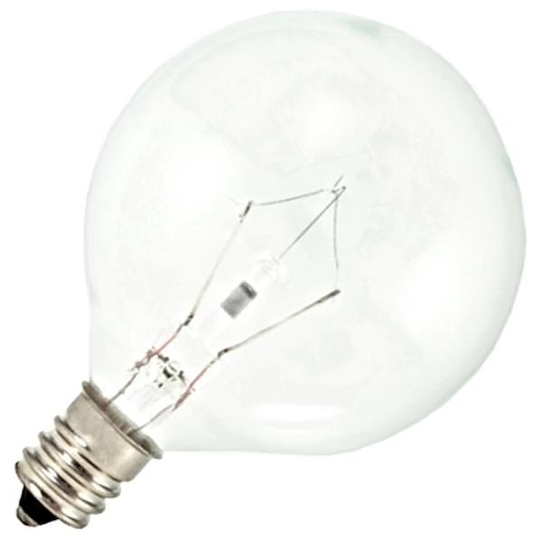 25 watt 120 volt G16.5 Candelabra Screw Base 2700K Warm White Dimmable