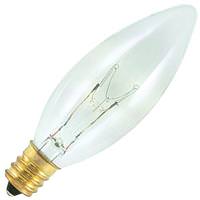 Bulbrite 25 watt 120 volt B8 Candelabra Screw Base 2700K Warm White Dimmable