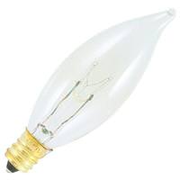 Bulbrite 25 watt 120 volt CA8 Candelabra Screw Base 2600K Warm White Clear