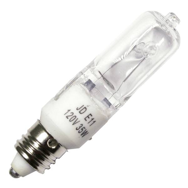 35 watt 120 volt T4 Miniature Candelabra Screw Base 2900K Warm White