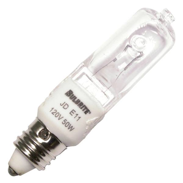 50 watt 120 volt T4 Miniature Candelabra Screw Base 2900K Warm White