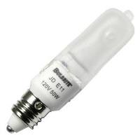 Bulbrite 50 watt 120 volt T4 Miniature Candelabra Screw Base 2900K Warm White