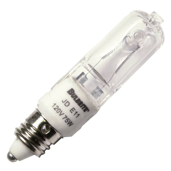 75 watt 120 volt T4 Miniature Candelabra Screw Base 2900K Warm White