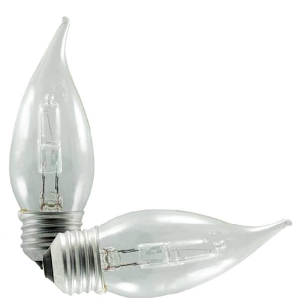 43 watt 120 volt CA10 Medium Screw Base 2900K Warm White Clear Halogen (2 pack)