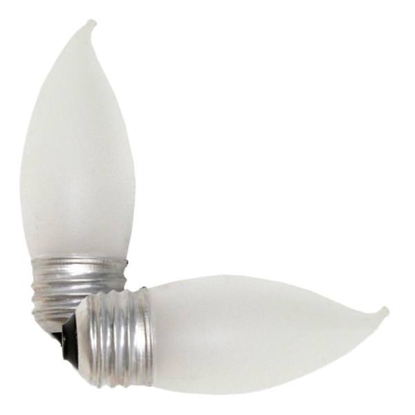 43 watt 120 volt CA10 Medium Screw Base 2900K Warm White Frosted Halogen (2 pack)