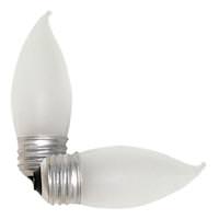Bulbrite 43 watt 120 volt CA10 Medium Screw Base 2900K Warm White Frosted Halogen (2 pack)