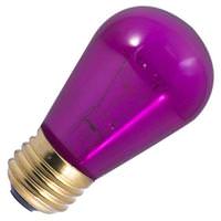 View 11 watt 130 volt S14 Medium Screw Base Transparent Purple