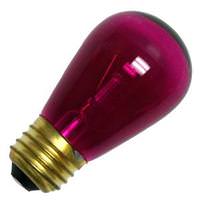 Bulbrite 11 watt 130 volt S14 Medium Screw Base Transparent Pink