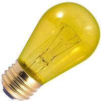 Bulbrite 11 watt 130 volt S14 Medium Screw Base Transparent Yellow