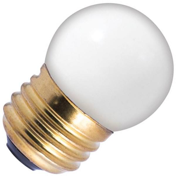 7.5 watt 130 volt S11 Medium Screw Base White