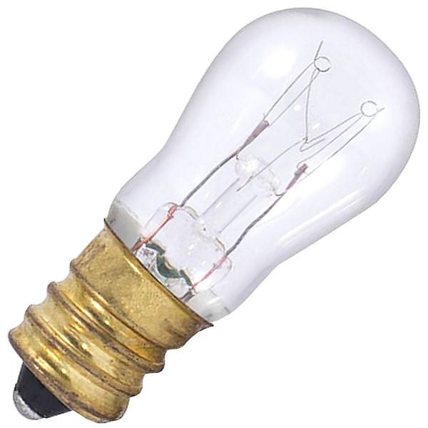 6 watt 130 volt S6 Candelabra Screw Base Clear
