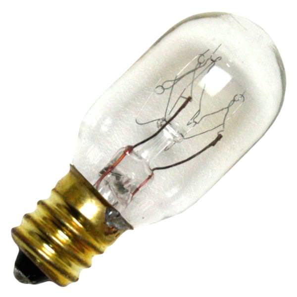 15 watt 120 volt T7 Candelabra Screw Base Clear Exit Light