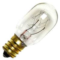 View Bulbrite 15 watt 120 volt T7 Candelabra Screw Base Clear Exit Light