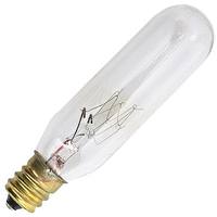 Bulbrite 25 watt 120 volt T6 Candelabra Screw Base Clear Exit Light