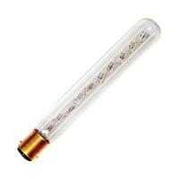 Bulbrite 9 watt 120 volt T6.5 Double Contact Bayonet Base Clear Exit Light