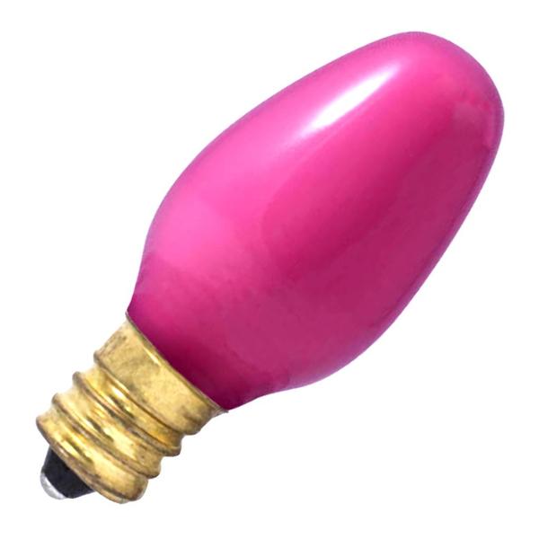 7 watt 120 volt C7 Candelabra Screw Base Clear Night Light