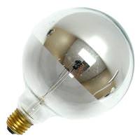 Bulbrite 60 watt 120 volt G40 Medium Screw Base Clear / Silver