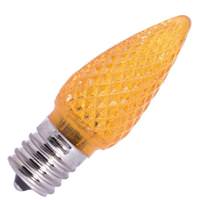 Bulbrite 0.6 watt 120 volt C9 Intermediate Screw Base Yellow LED