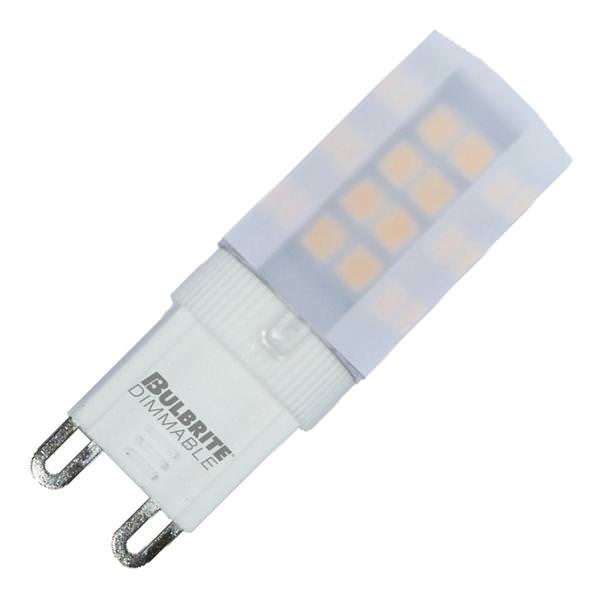 4.5 watt 120 volt T4 Bi-Pin Base 3000K Natural White Frosted Dimmable LED