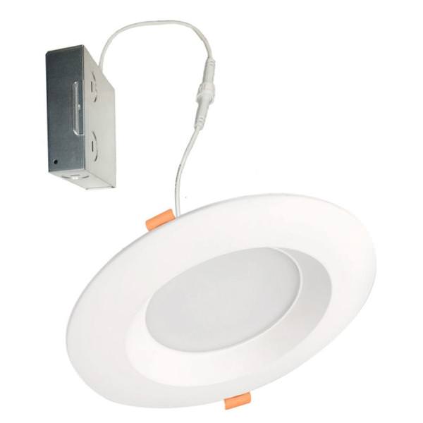 6" 12 watt 120 volt CCT Selectable White Round J-Box Dimmable LED