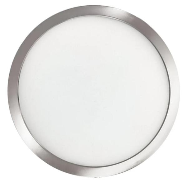 7" 14 watt 120 volt 3000K Natural White Nickel Finish Flush Mount LED Downlight