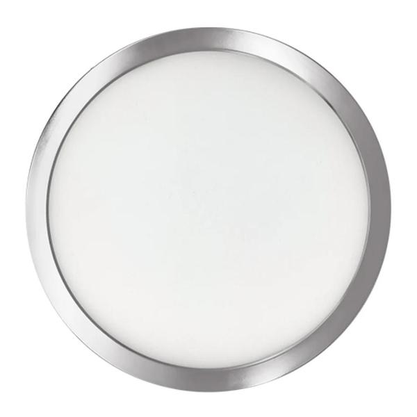 9" 17 watt 120 volt 3000K Natural White Nickel Finish Flush Mount LED Downlight