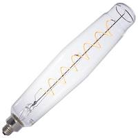 Bulbrite 4 watt 120 volt Tubular 2200K Warm White Medium Screw Base Amber Dimmable LED Filament