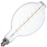 Bulbrite 4 watt 120 volt BT56 Medium Screw Base Warm White Amber Light 2200K Amber Dimmable