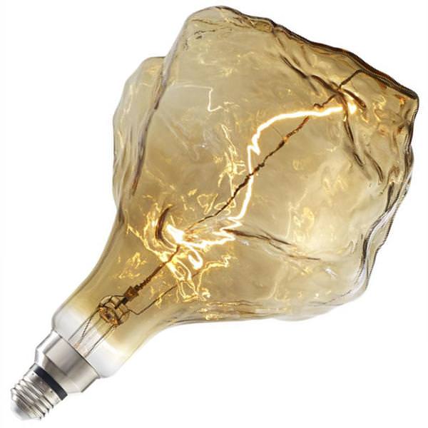 4 watt 120 volt Iceberg 2000K Medium Screw Base Warm White 2000K Amber Dimmable LED
