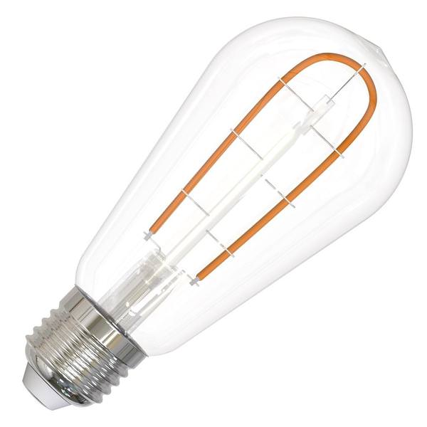 3 watt 120 volt ST18 Medium Screw Base 2100K Warm White Clear Dimmable LED