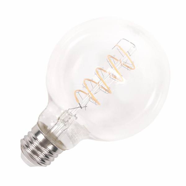 4.5 watt 120 volt G25 Medium Screw Base 2100K Warm White Amber Dimmable LED