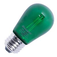 Bulbrite 2 watt 120 volt S14 Medium Screw Base Green LED Filament