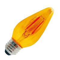 View 4 watt 120 volt 2100K Warm White F15 Medium Screw Base Dimmable Amber LED