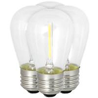 Feit Electric 1 watt 120 volt S14 Medium Screw Base 2200K Warm White Non-Dimmable (4 pack)