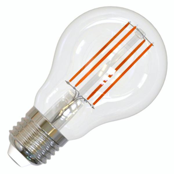 7.6 watt 120 volt A19 Medium Screw Base 2700K Warm White Dimmable LED
