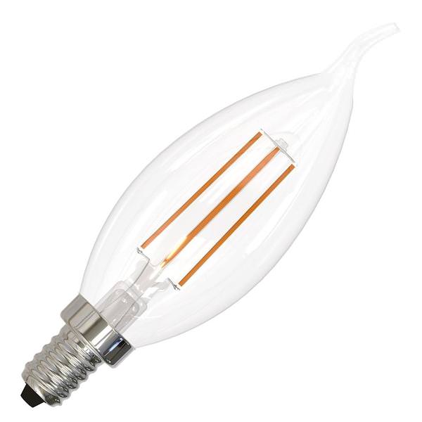 5 watt 120 volt 3000K Natural White CA10 Candelabra Screw Base Dimmable LED