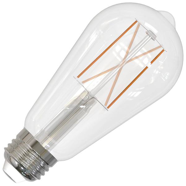 8.5 watt 120 volt ST18 Medium Screw Base 2700K Warm White Dimmable LED