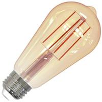 Bulbrite 7 watt 120 volt Medium Screw Base 2100K Amber Light Dimmable LED Filament