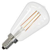 Bulbrite 4 watt 120 volt ST15 Candelabra Screw Base 3000K Natural White Clear Dimmable LED