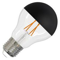 Bulbrite 5 watt 120 volt A19 Medium Screw Base 2700K Warm White Half Black Coated Top Dimmable LED