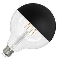 Bulbrite 6 watt 120 volt G40 Medium Screw Base 2700K Warm White Half Black Coated Top Dimmable LED