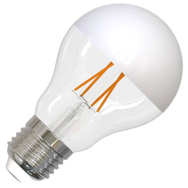 5 watt 120 volt A19 Medium Screw Base 2700K Warm White Half White Coated Top Dimmable LED
