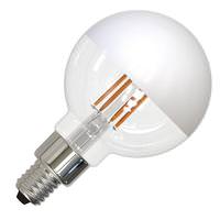 Bulbrite 2.5 watt 120 volt G16 Candelabra Screw Base 2700K Warm White Half White Coated Top Dimmable LED